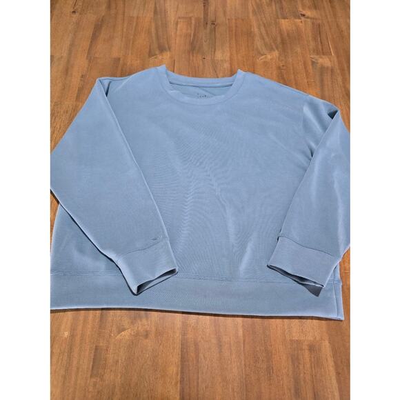A New Day  Light Blue Long Sleeve Athletic Sweater   L - Picture 1 of 4